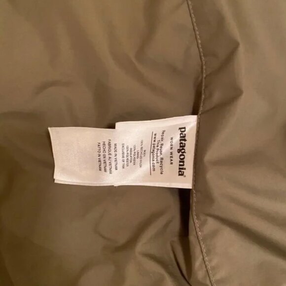 Patagonia Women's Radalie Long Olive Green Puffer Full Zip Quilted Jacket XS - Picture 11 of 11